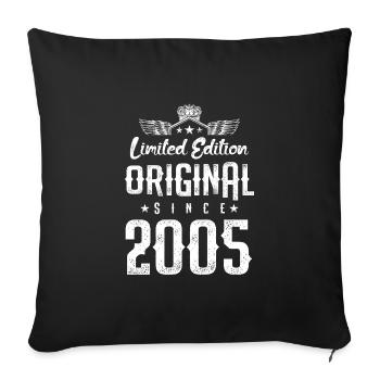 2005 limited edition - Sofa pillowcase 17,3'' x 17,3'' (45 x 45 cm) - black - Front