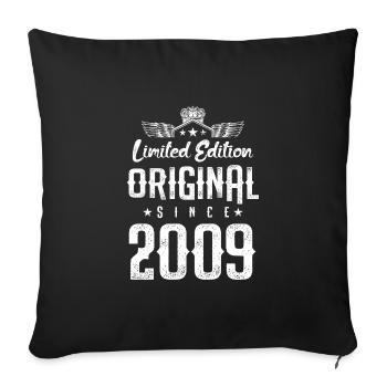 Édition limitée 2009 - Housse de coussin décorative 45 x 45 cm - noir - Devant