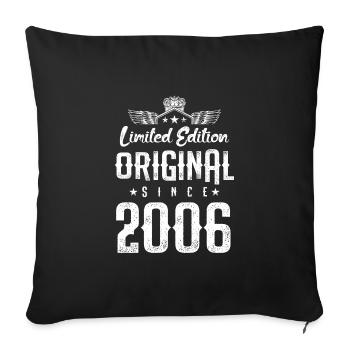 Édition limitée 2006 - Housse de coussin décorative 45 x 45 cm - noir - Devant