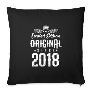2018 limited edition - Sofakissenbezug 45 x 45 cm - Schwarz - Vorne