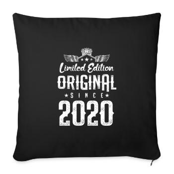 2020 limited edition - Sofa pillowcase 17,3'' x 17,3'' (45 x 45 cm) - black - Front