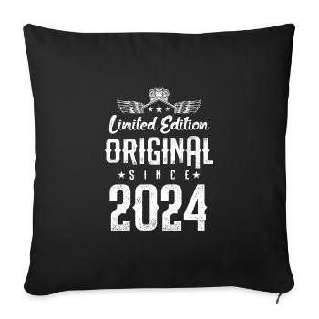 Édition limitée 2024 - Housse de coussin décorative 45 x 45 cm - noir - Devant