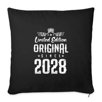 Édition limitée 2028 - Housse de coussin décorative 45 x 45 cm - noir - Devant