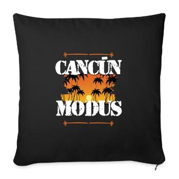 Cancun Mode - Housse de coussin décorative 45 x 45 cm - noir - Devant