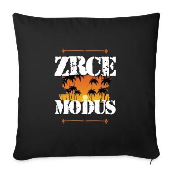 Zrce Mode - Housse de coussin décorative 45 x 45 cm - noir - Devant