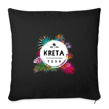 Crete Tour Colorful - Sofa pillowcase 17,3'' x 17,3'' (45 x 45 cm) - black - Front