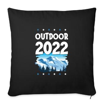 Extérieur 2022 - Housse de coussin décorative 45 x 45 cm - noir - Devant