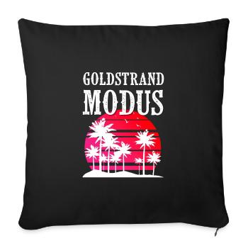 Golden Sands Mode - Sofa pillowcase 17,3'' x 17,3'' (45 x 45 cm) - black - Front
