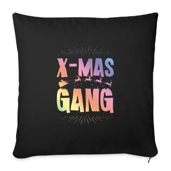 X-mas Gang - Sofa pillowcase 17,3'' x 17,3'' (45 x 45 cm) - black - Front