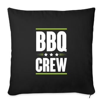 Équipe de barbecue - Housse de coussin décorative 45 x 45 cm - noir - Devant