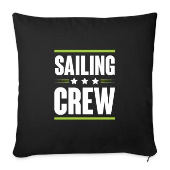 Sailing Crew - Sofakissenbezug 45 x 45 cm - Schwarz - Vorne