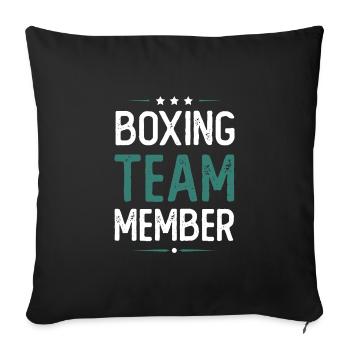 Équipe de boxe - Housse de coussin décorative 45 x 45 cm - noir - Devant