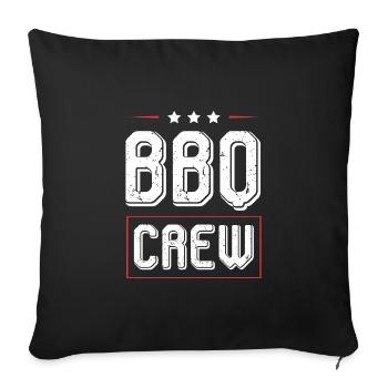 Équipe de barbecue - Housse de coussin décorative 45 x 45 cm - noir - Devant