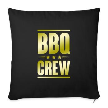 Bbq Crew - Sofakissenbezug 45 x 45 cm - Schwarz - Vorne