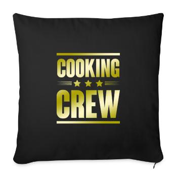 Cooking Crew - Sofakissenbezug 45 x 45 cm - Schwarz - Vorne