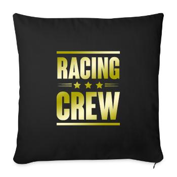 Racing Crew - Sofakissenbezug 45 x 45 cm - Schwarz - Vorne