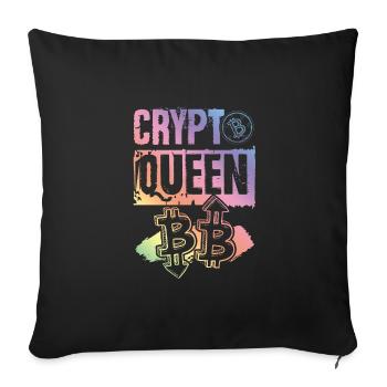 Crypto King - Sofakissenbezug 45 x 45 cm - Schwarz - Vorne