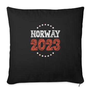 Norway 2023 - Sofakissenbezug 45 x 45 cm - Schwarz - Vorne