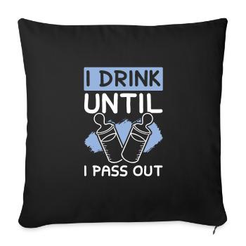 Baby Baby Bottle - Sofa pillowcase 17,3'' x 17,3'' (45 x 45 cm) - black - Front