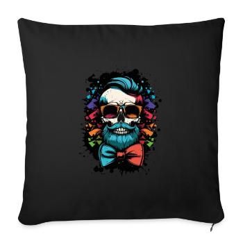 Skeleton Bachelor Groom Bachelor Bachelor Party - Housse de coussin décorative 45 x 45 cm - noir - Devant