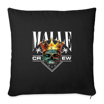 Malle Crew King Skeleton Mallorca Team - Sofa pillowcase 17,3'' x 17,3'' (45 x 45 cm) - black - Front