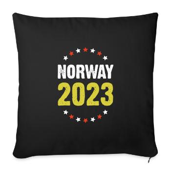 Norway 2023 - Sofakissenbezug 45 x 45 cm - Schwarz - Vorne