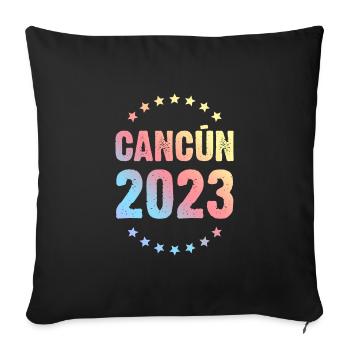 Cancun 2023 - Sofakissenbezug 45 x 45 cm - Schwarz - Vorne