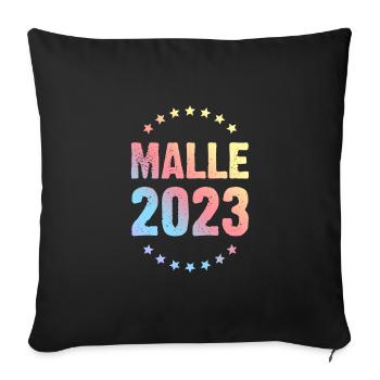 Malle 2023 - Housse de coussin décorative 45 x 45 cm - noir - Devant