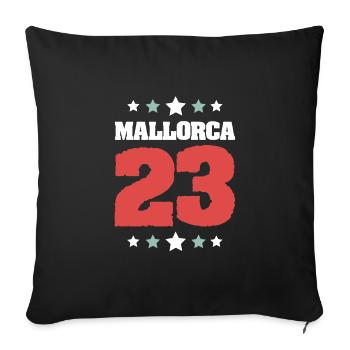 Mallorca 23 Jersey 2023 - Sofa pillowcase 17,3'' x 17,3'' (45 x 45 cm) - black - Front
