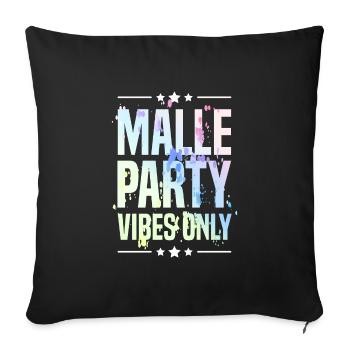 Malle Party Vibes - Housse de coussin décorative 45 x 45 cm - noir - Devant