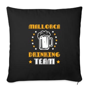 Majorque Équipe de Consommation - Housse de coussin décorative 45 x 45 cm - noir - Devant