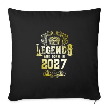 Anniversaire des légendes 2027 - Housse de coussin décorative 45 x 45 cm - noir - Devant
