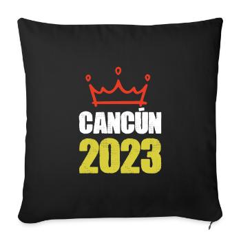 Cancun 2023 - Sofakissenbezug 45 x 45 cm - Schwarz - Vorne