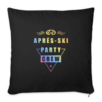 Après Ski Team Saying Colorful - Sofa pillowcase 17,3'' x 17,3'' (45 x 45 cm) - black - Front