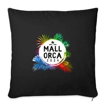 Majorque 2024 Coloré - Housse de coussin décorative 45 x 45 cm - noir - Devant