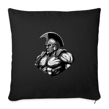 Spartan Workout Gym - Sofa pillowcase 17,3'' x 17,3'' (45 x 45 cm) - black - Front
