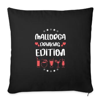 Équipe de Mallorca Drinking - Housse de coussin décorative 45 x 45 cm - noir - Devant