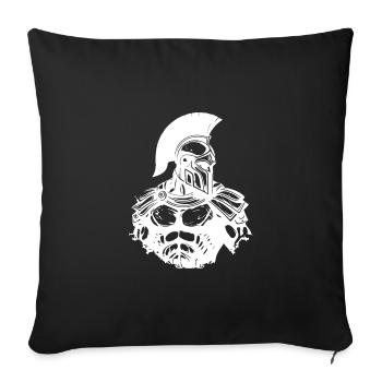 Muscles de gymnastique Spartan - Housse de coussin décorative 45 x 45 cm - noir - Devant