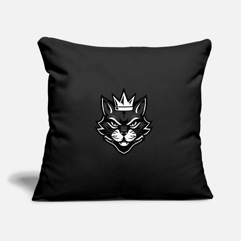 Couronne de chat Housse de coussin décorative 45 x 45 cm