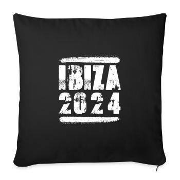 Ibiza 2024 Team - Sofa pillowcase 17,3'' x 17,3'' (45 x 45 cm) - black - Front