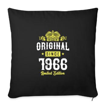 1966 Limited Edition - Sofa pillowcase 17,3'' x 17,3'' (45 x 45 cm) - black - Front