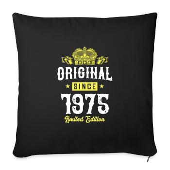 1975 Édition limitée - Housse de coussin décorative 45 x 45 cm - noir - Devant