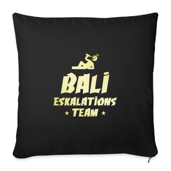 Escalade à Bali - Housse de coussin décorative 45 x 45 cm - noir - Devant