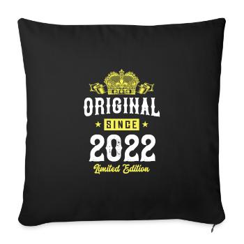 Édition limitée 2022 - Housse de coussin décorative 45 x 45 cm - noir - Devant