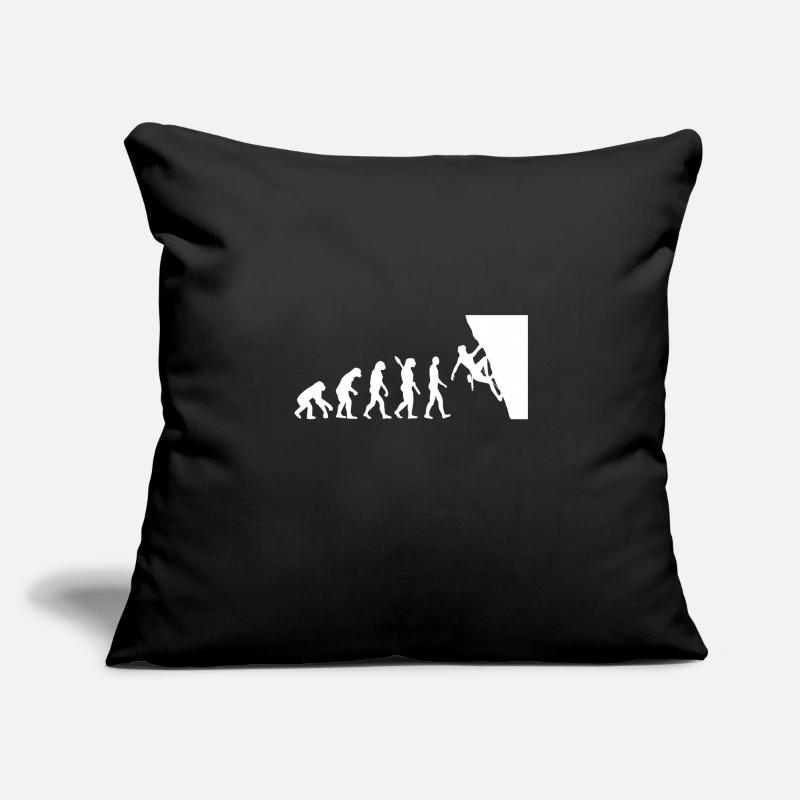 Évolution grimpeur Housse de coussin décorative 45 x 45 cm