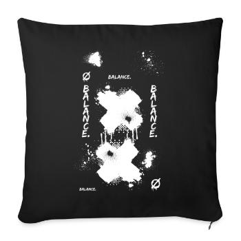 Moderne Kunst Balance Streetwear - Sofakissenbezug 45 x 45 cm - Schwarz - Vorne