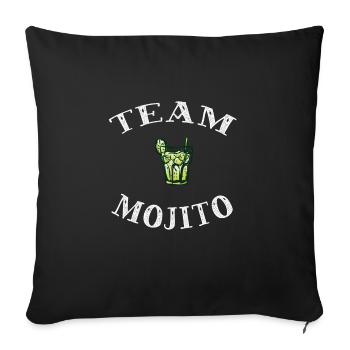 Team mojito - Housse de coussin décorative 45 x 45 cm - noir - Devant