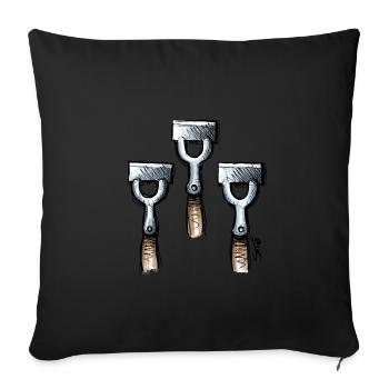 Funny Christmas Xmas Visual Pun - Sofa pillowcase 17,3'' x 17,3'' (45 x 45 cm) - black - Front