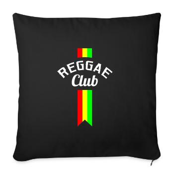 Reggae Club - Sofa pillowcase 17,3'' x 17,3'' (45 x 45 cm) - black - Front
