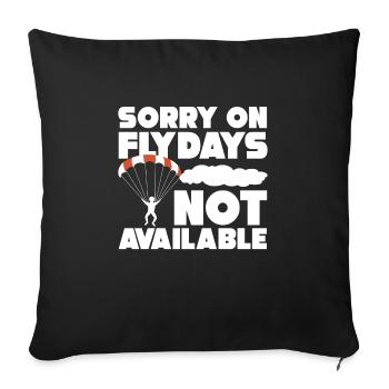 parachute - Sofa pillowcase 17,3'' x 17,3'' (45 x 45 cm) - black - Front